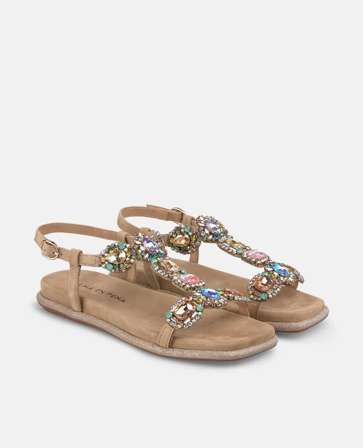 Alma en Pena V251601 sandales plates arena strass