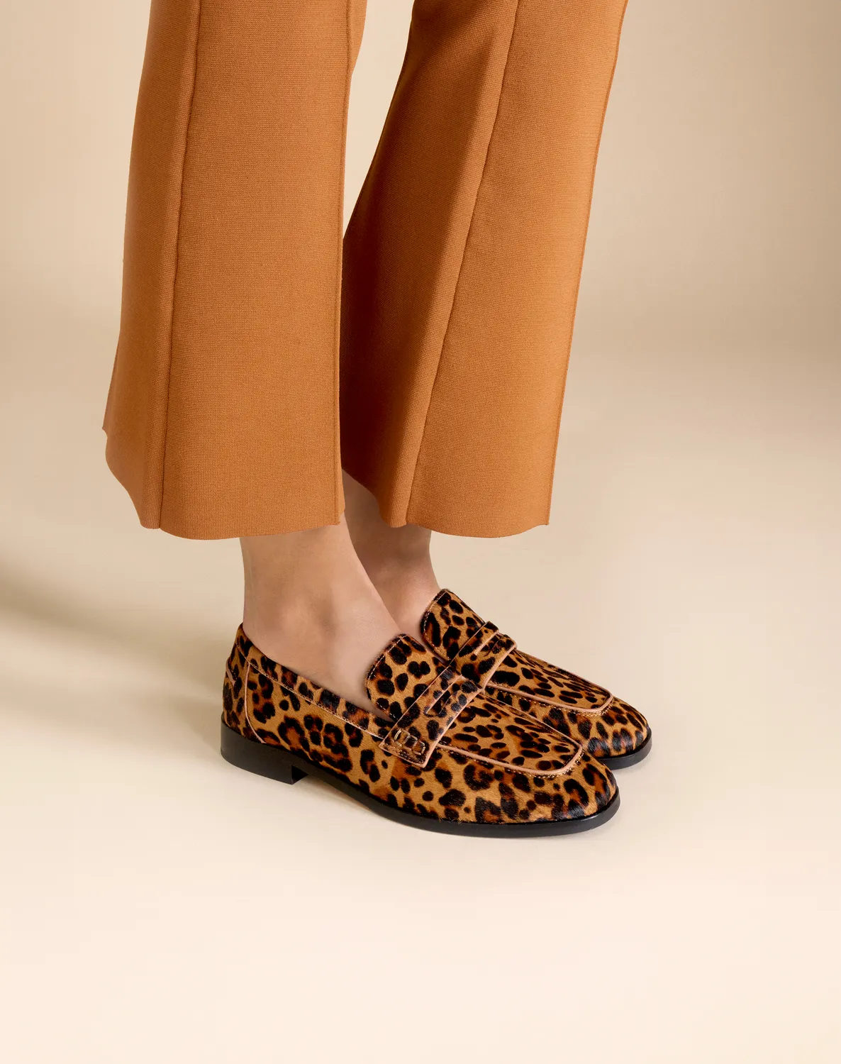 Mi/Mai Luciano Leo mocassins léopard cuir