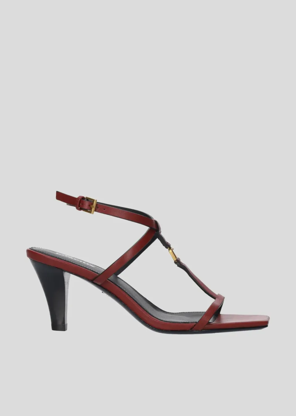 Lola Cruz Capri 75 sandales bordeaux talon 7,5 cm