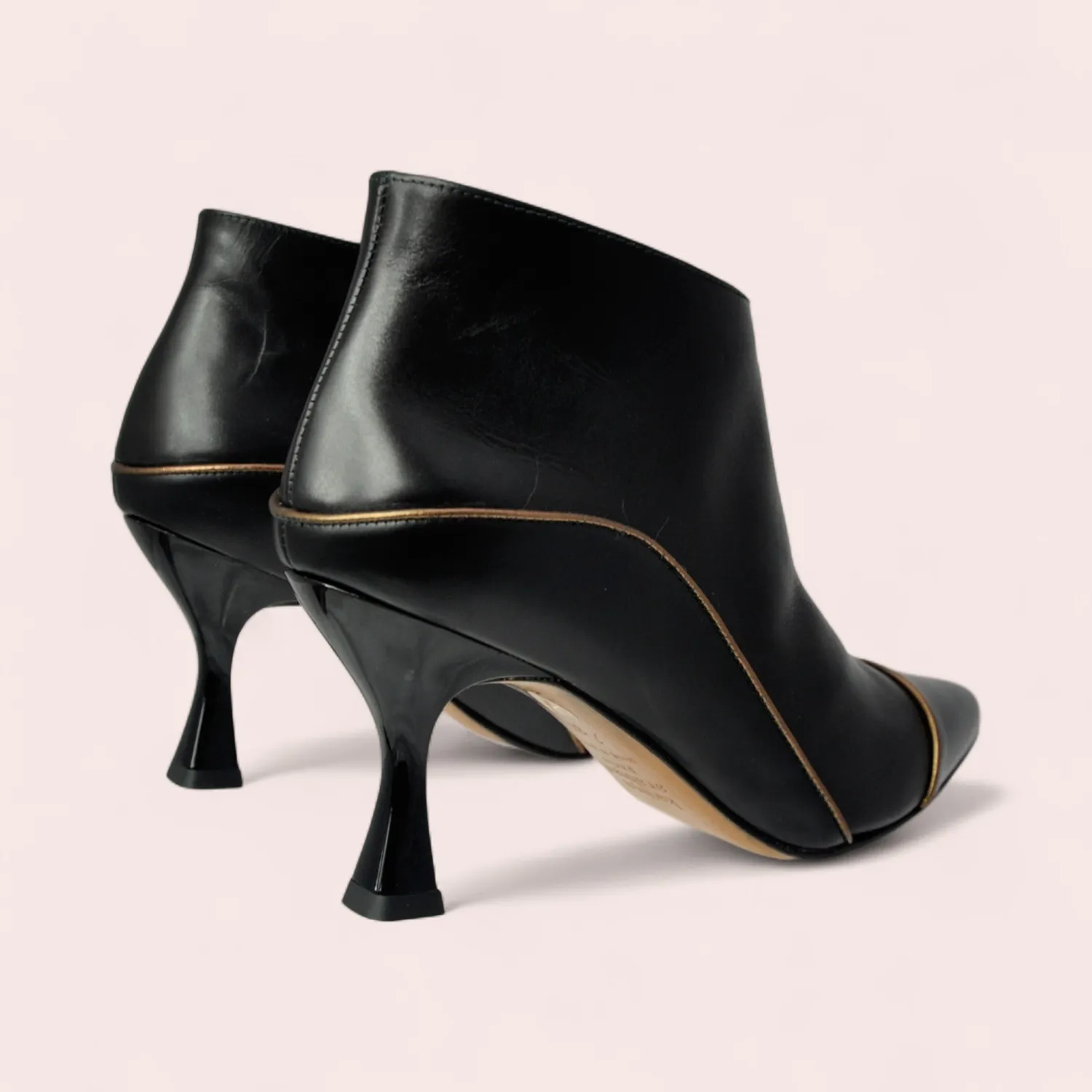 Karine Arabian Forrest bottines cuir lisse noir