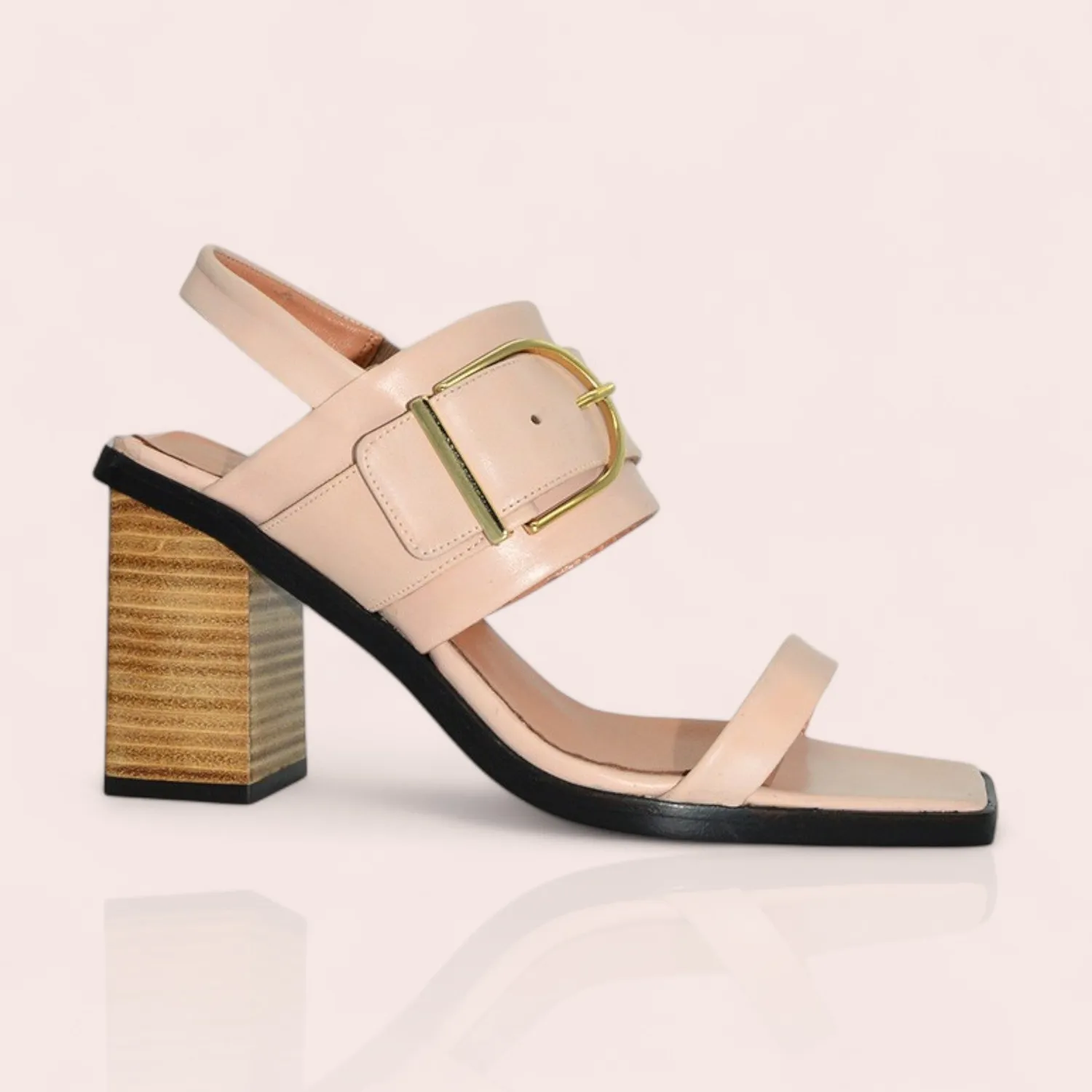 Karine Arabian Gemma sandales cuir talon 85 mm noir