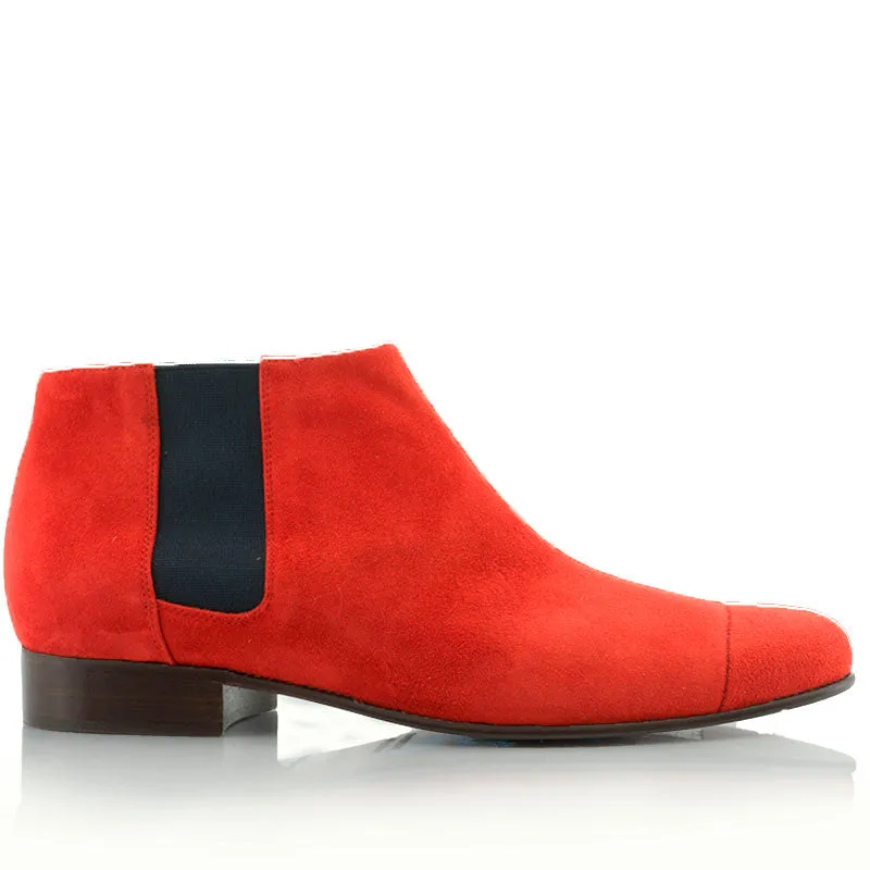 Bégum Paris Lucrèce bottines femme brique velours