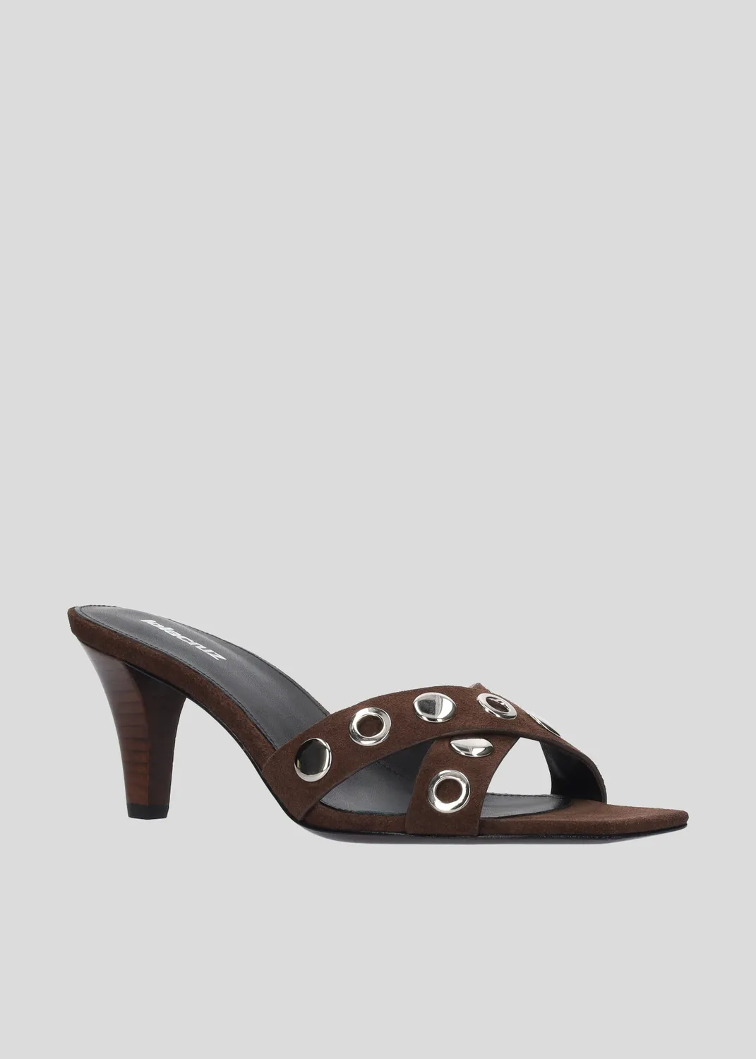 Lola Cruz Maïna 75 mules marron 7,5 cm