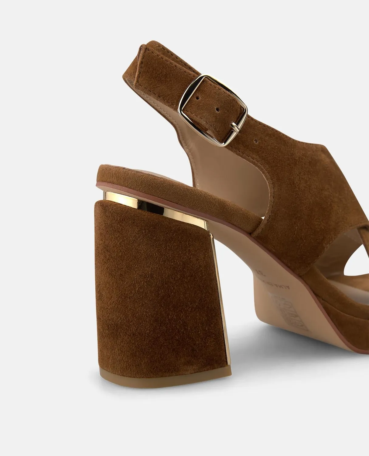 Alma en Pena V262654 sandales talon 8,5 cm caramel cuir