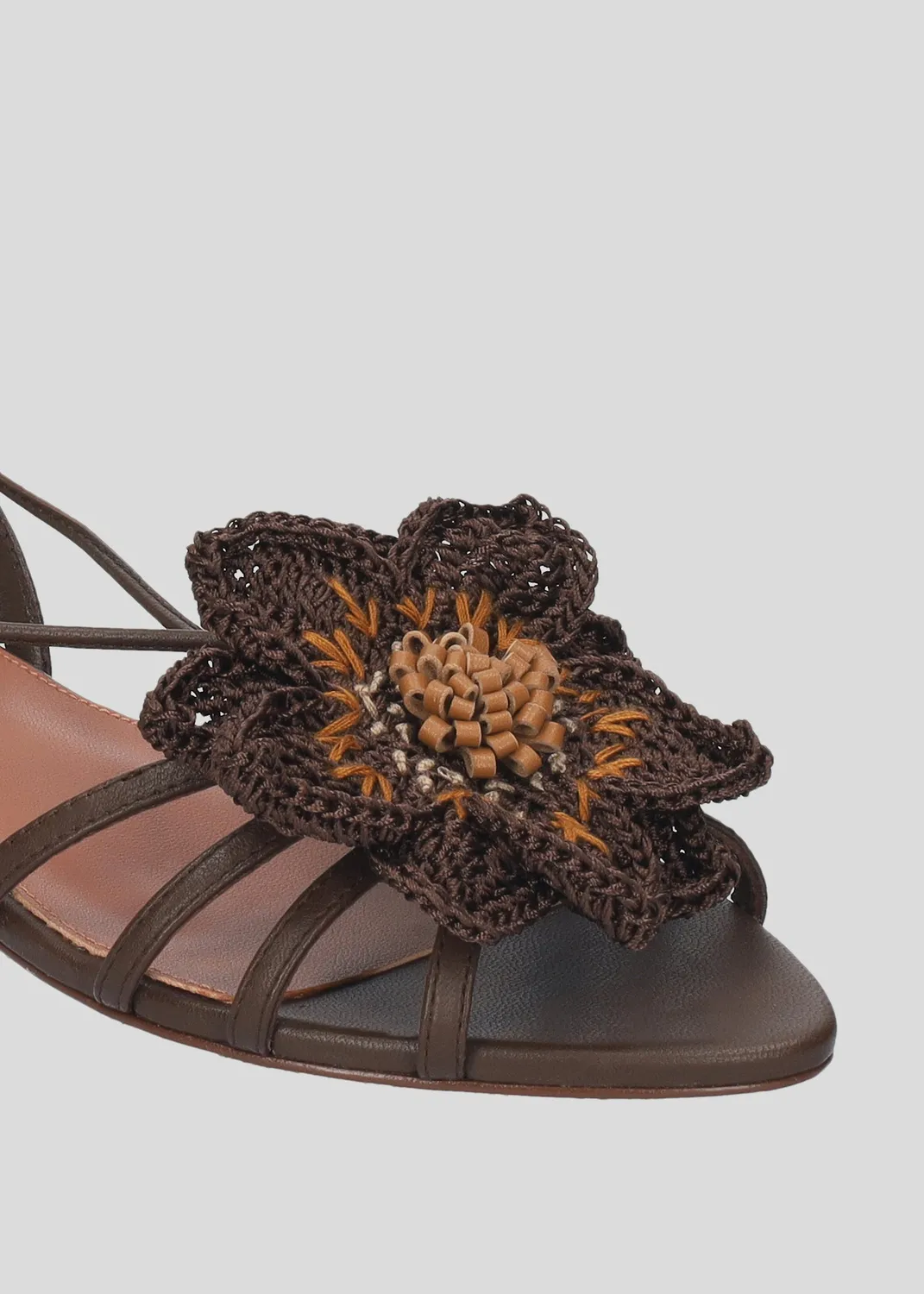 Lola Cruz Jazmin sandale plate marron 35-42
