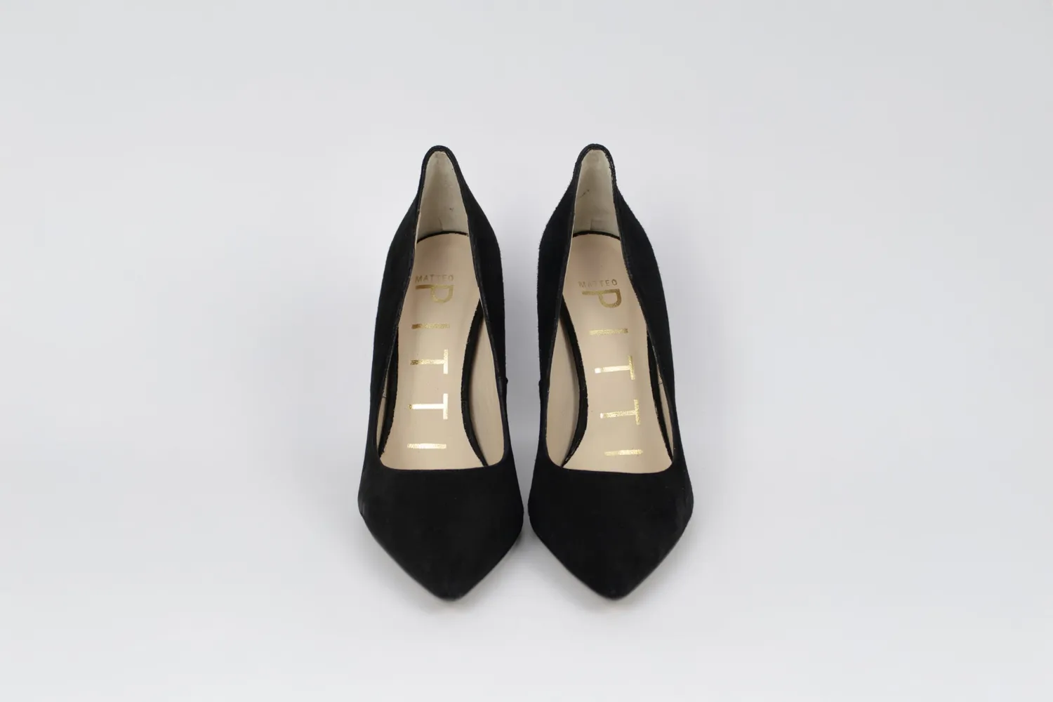 Matteo Pitti escarpin daim noir 10,5 cm