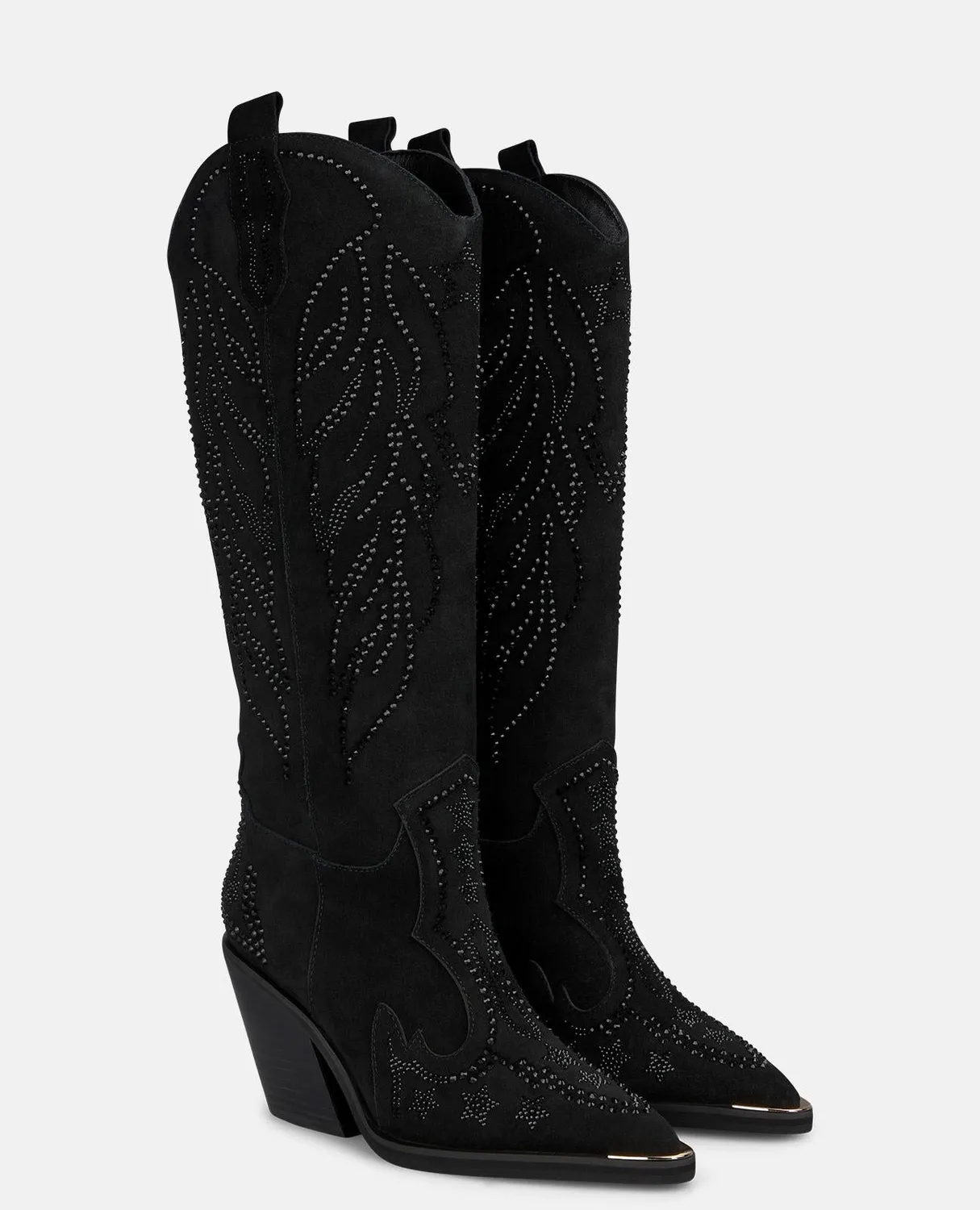 Alma en Pena I260722 bottes cowboy noir daim 8 cm