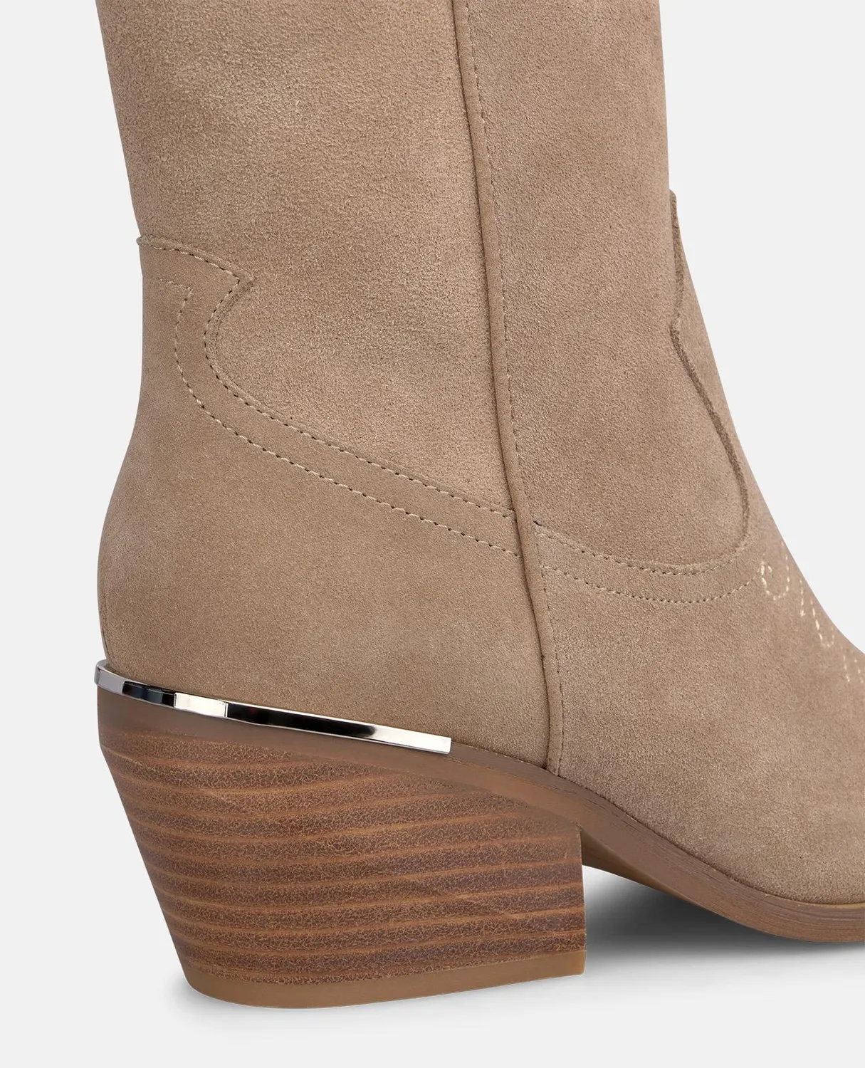 Alma en Pena I260590 bottines santiag vison talon 6,5 cm
