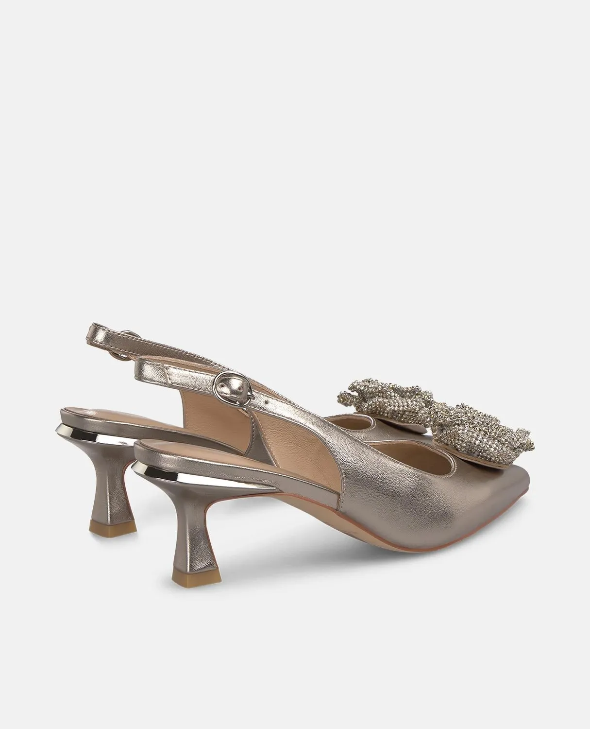 Alma en Pena I250512 escarpins bronze fleur talon 6 cm