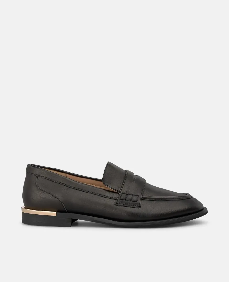 Alma en Pena I260120C mocassins napa noirs plats
