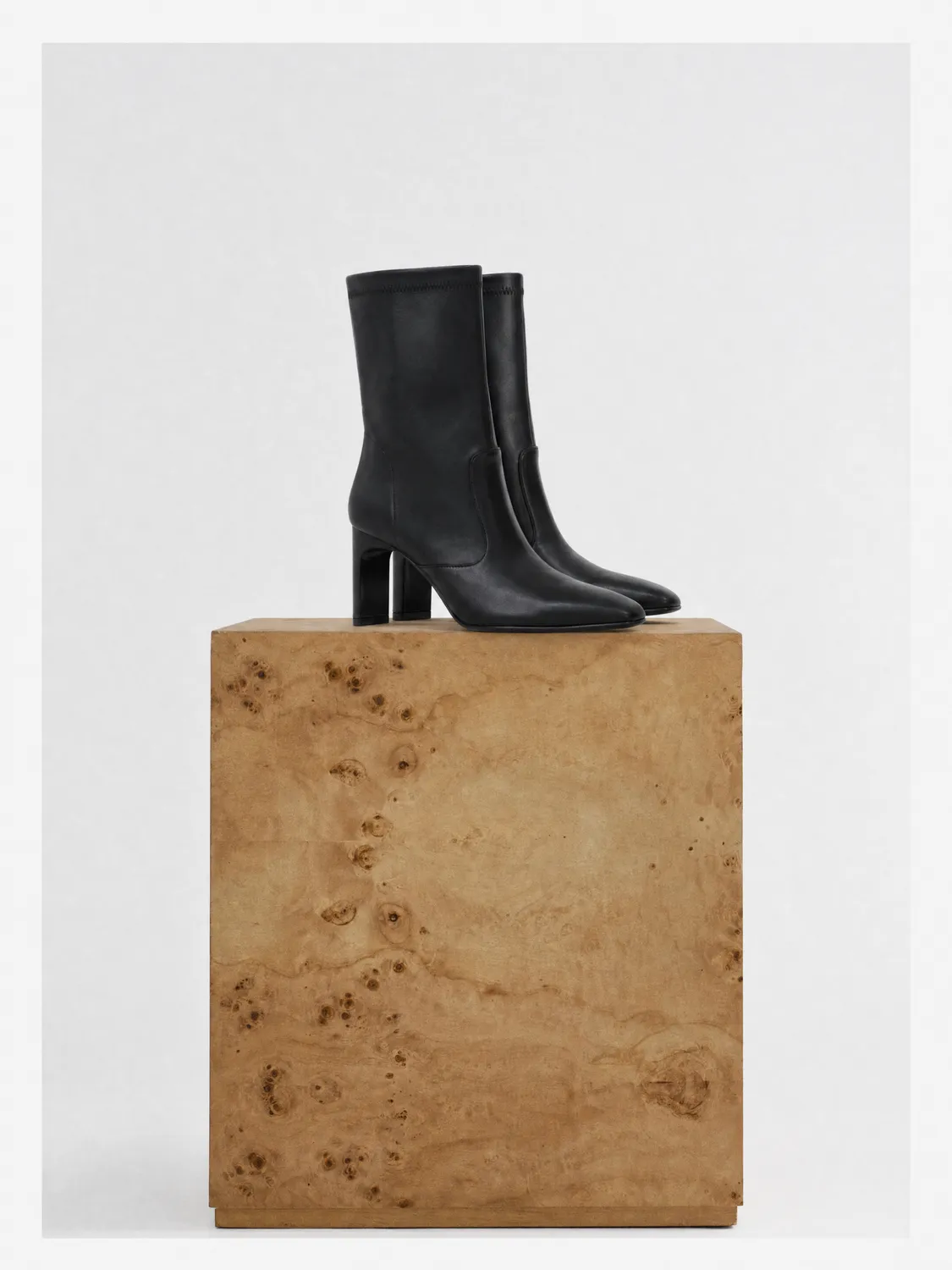 Mi/Mai Verner Black bottines noir stretch 8cm