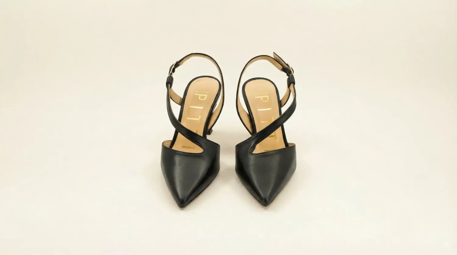 Matteo Pitti Penny 70 escarpins slingback noirs cuir