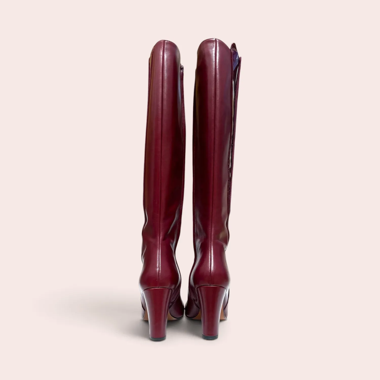 Karine Arabian Galactika bottes cuir bordeaux talon 8 cm