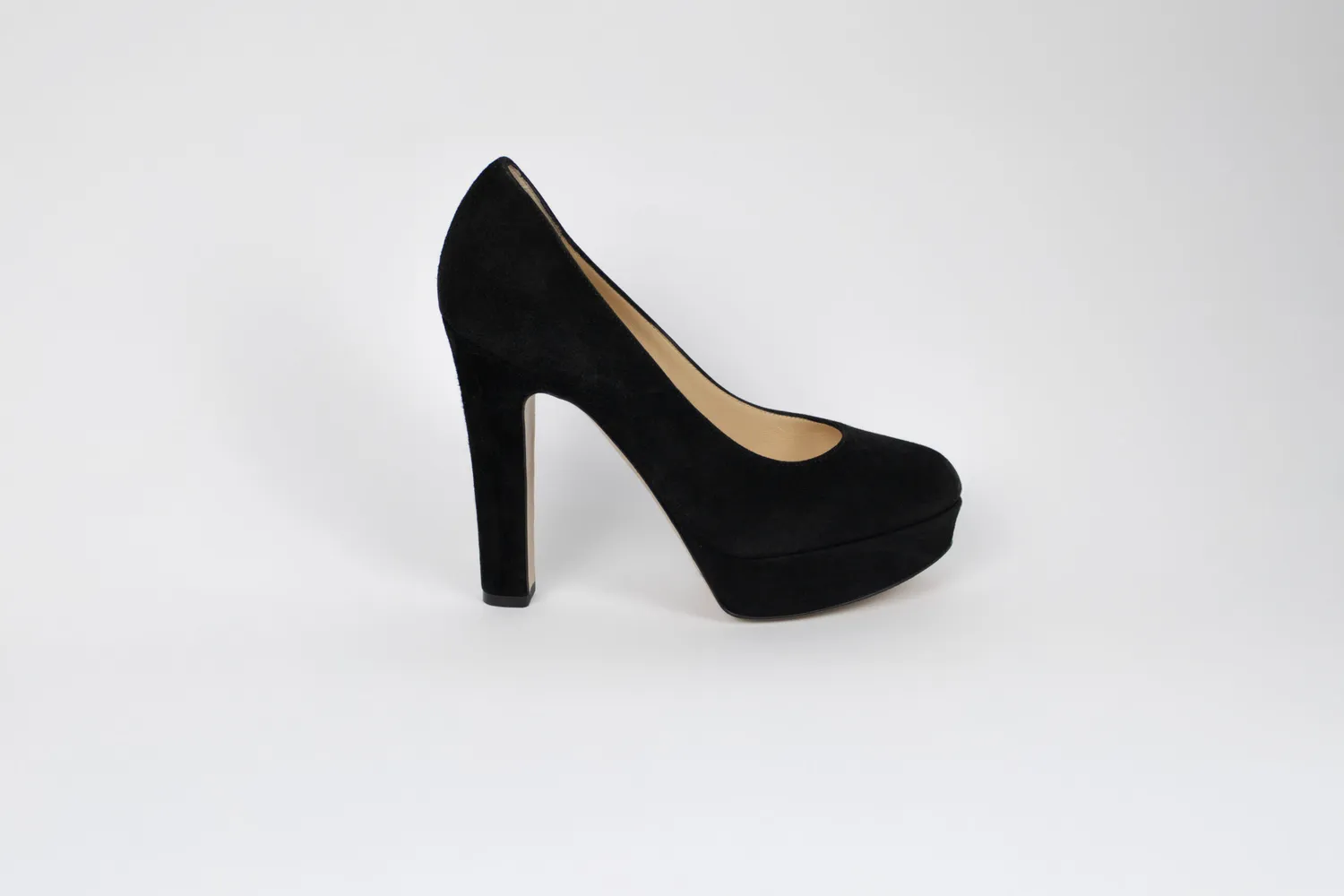Matteo Pitti Ruby escarpins daim noir plateau 10 cm