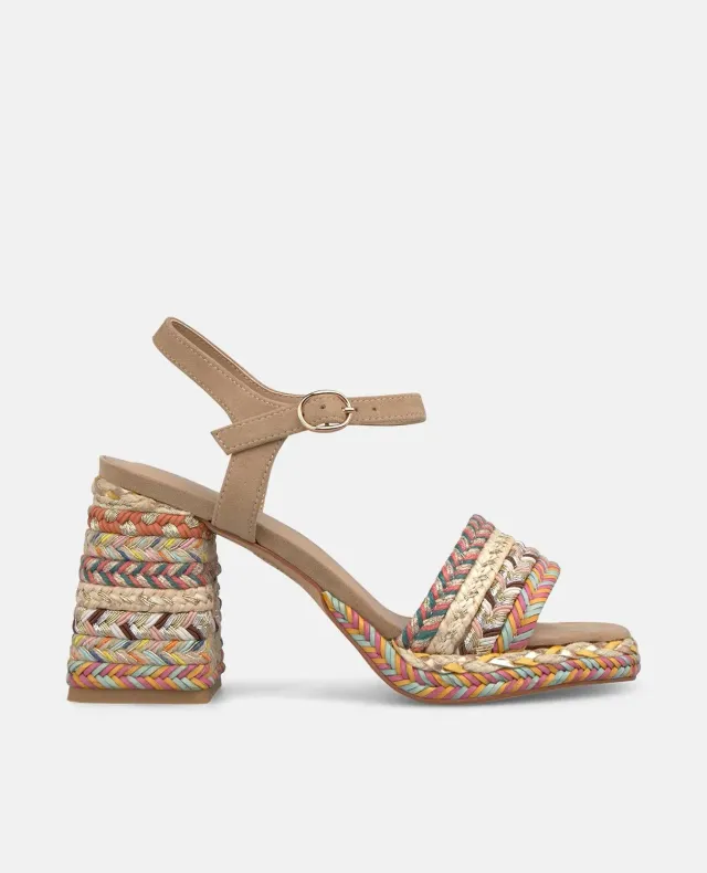 Alma en Pena V2651301 sandales talon large sable strass