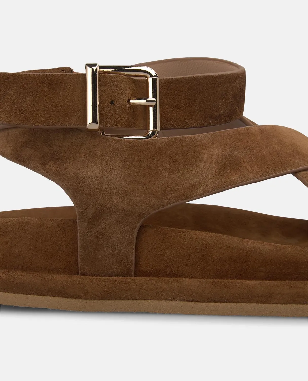 Alma en Pena V267003 sandales plates caramel cuir