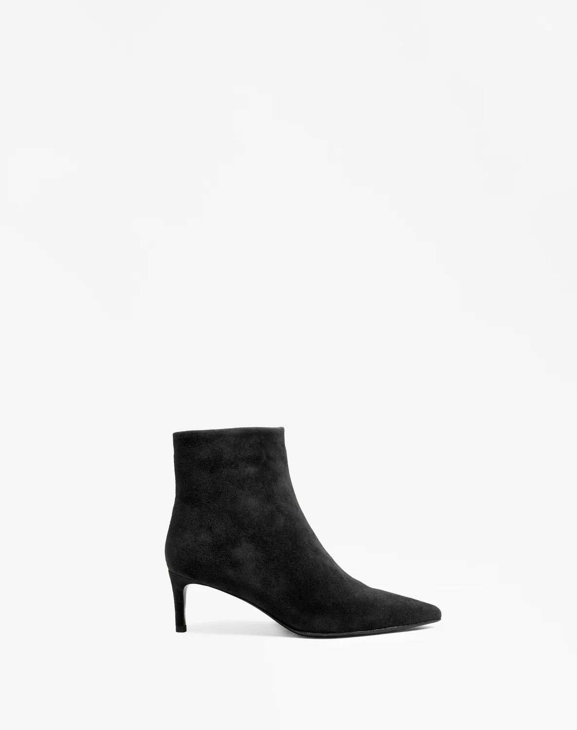 Mi/Mai Noura Low Black Suede bottine suède talon 6 cm
