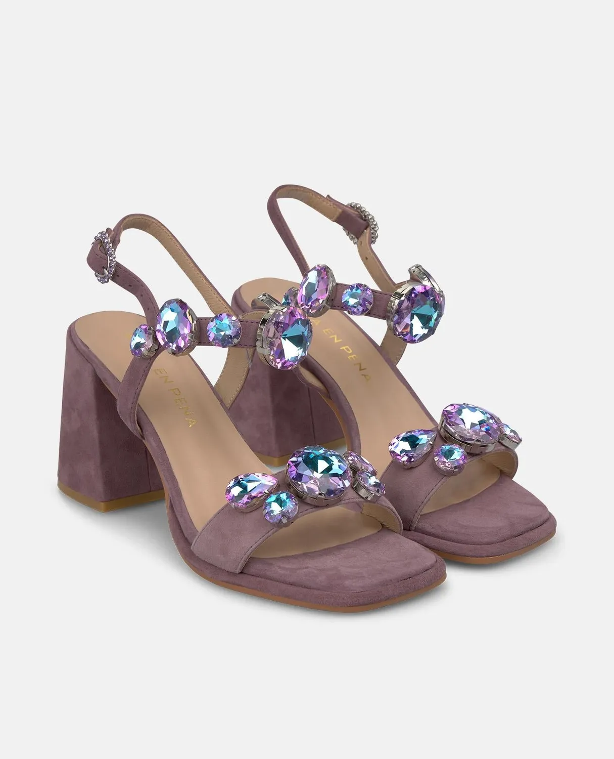 Alma en Pena V262503 sandales lavande 9 cm cuir