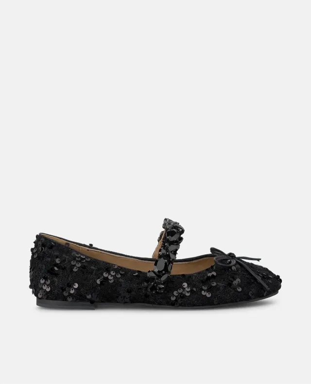Alma en Pena V250533 ballerines tweed noir strass pointure 35