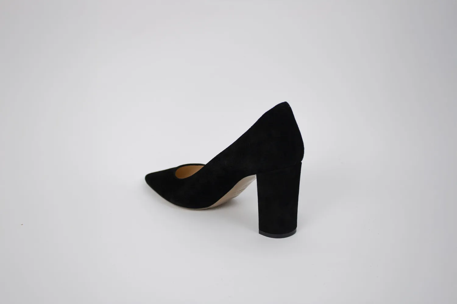 Matteo Pitti Nancy escarpin daim noir 9 cm