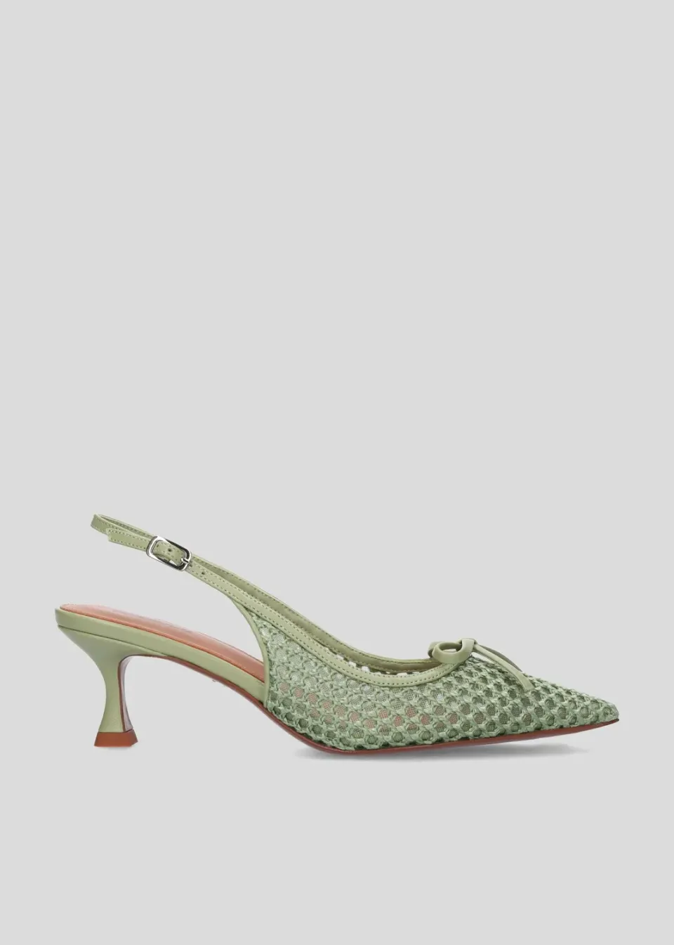 Lola Cruz Liana 55 escarpins vert aloe talon 5,5 cm