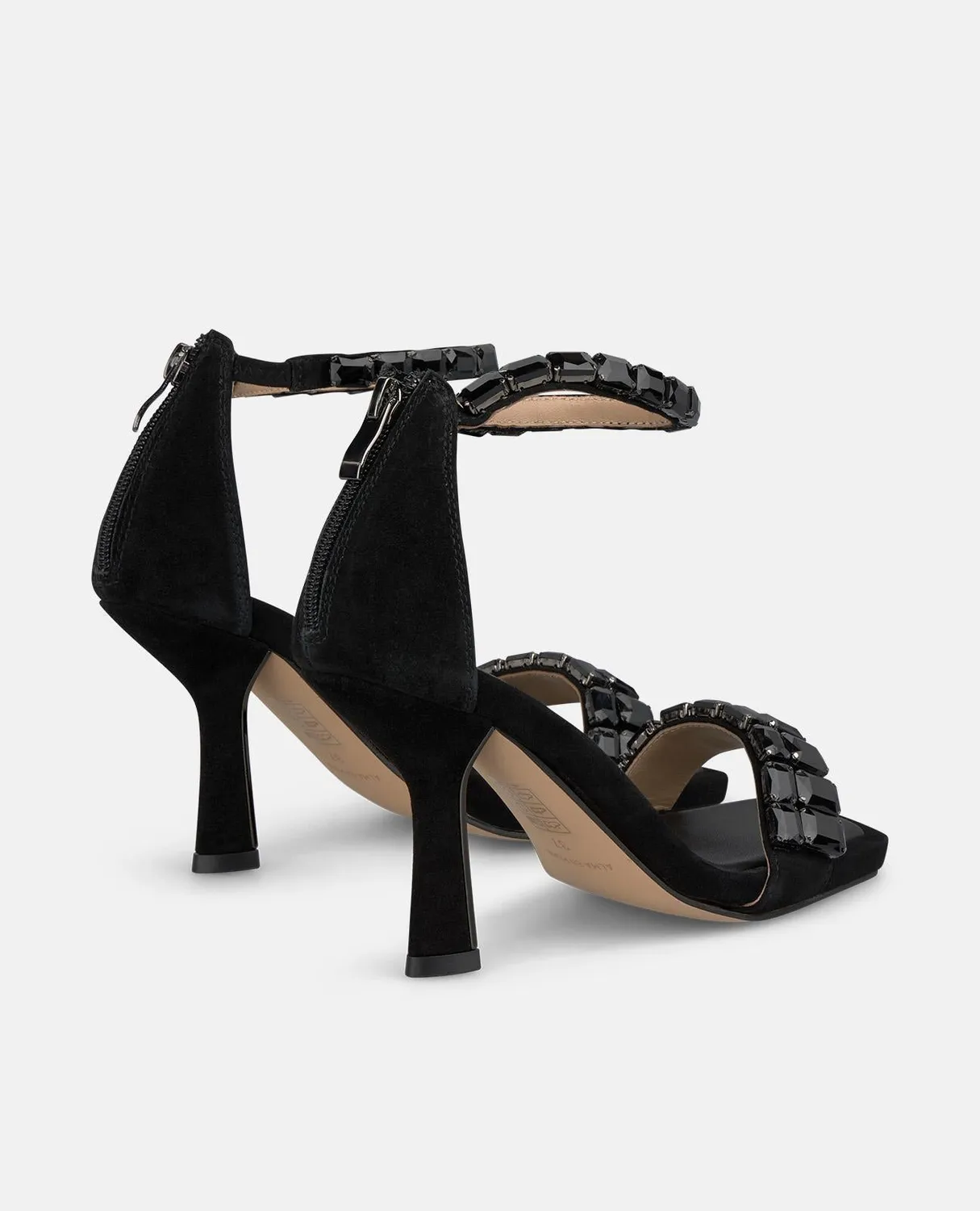 Alma en Pena I250081 sandales noires 9 cm strass