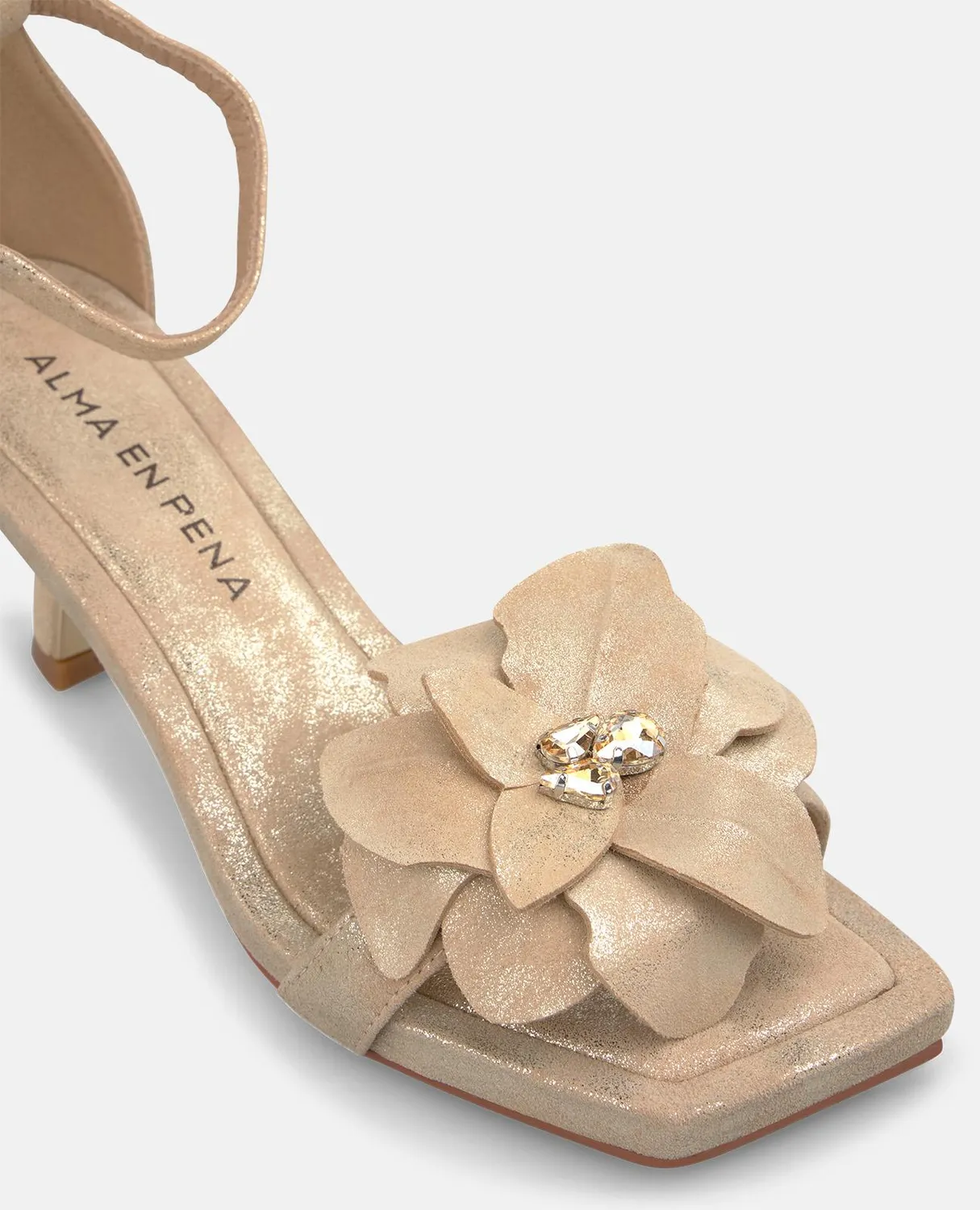 Alma en Pena V265002 sandales sable fleur talon 5,5 cm