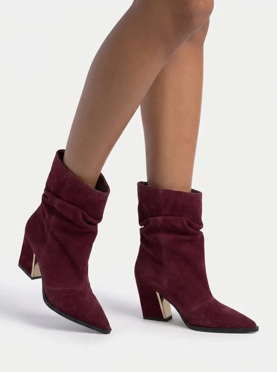 Alma en Pena I260756 bottines bordeaux daim talon 4cm