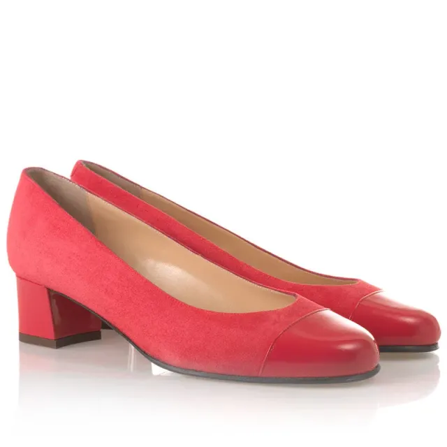 Bégum Paris Echo Plus sandales rose velours verni 4 cm
