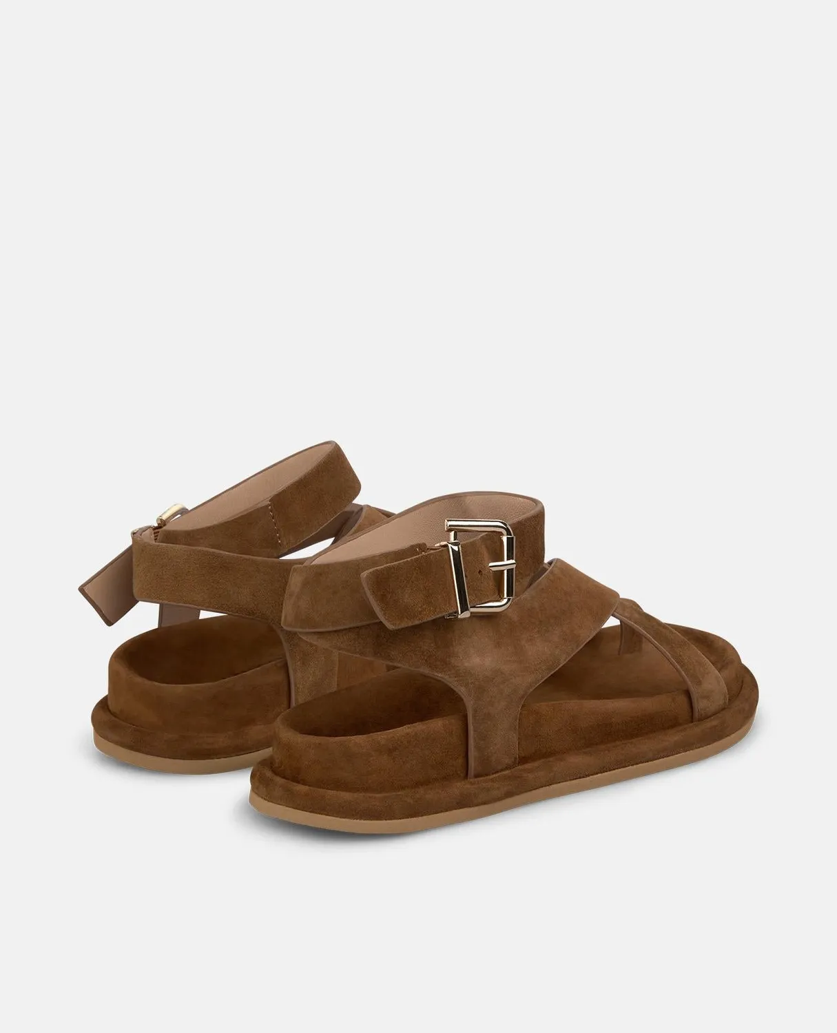 Alma en Pena V267003 sandales plates caramel cuir
