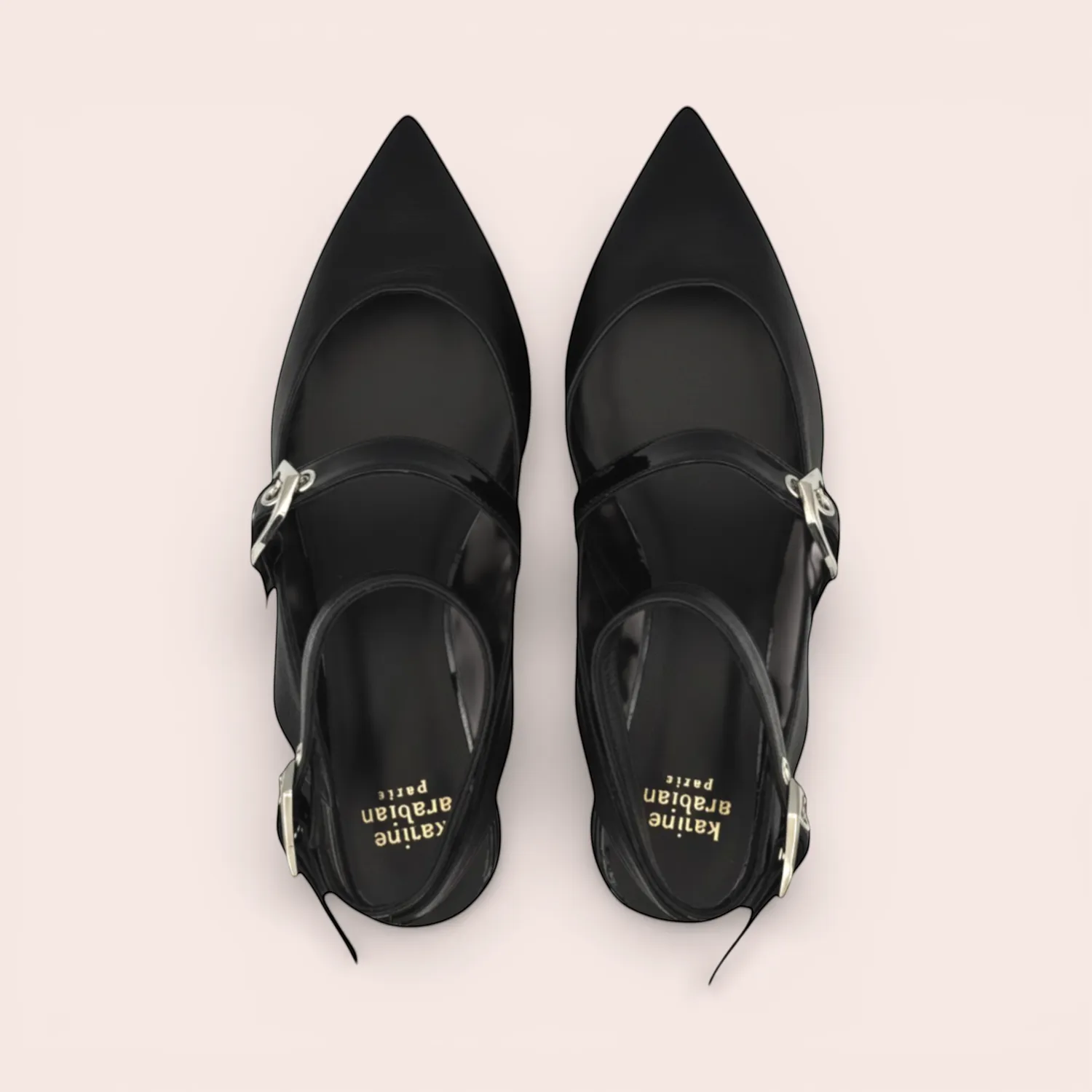 Karine Arabian TREAT sandales noir talon rond