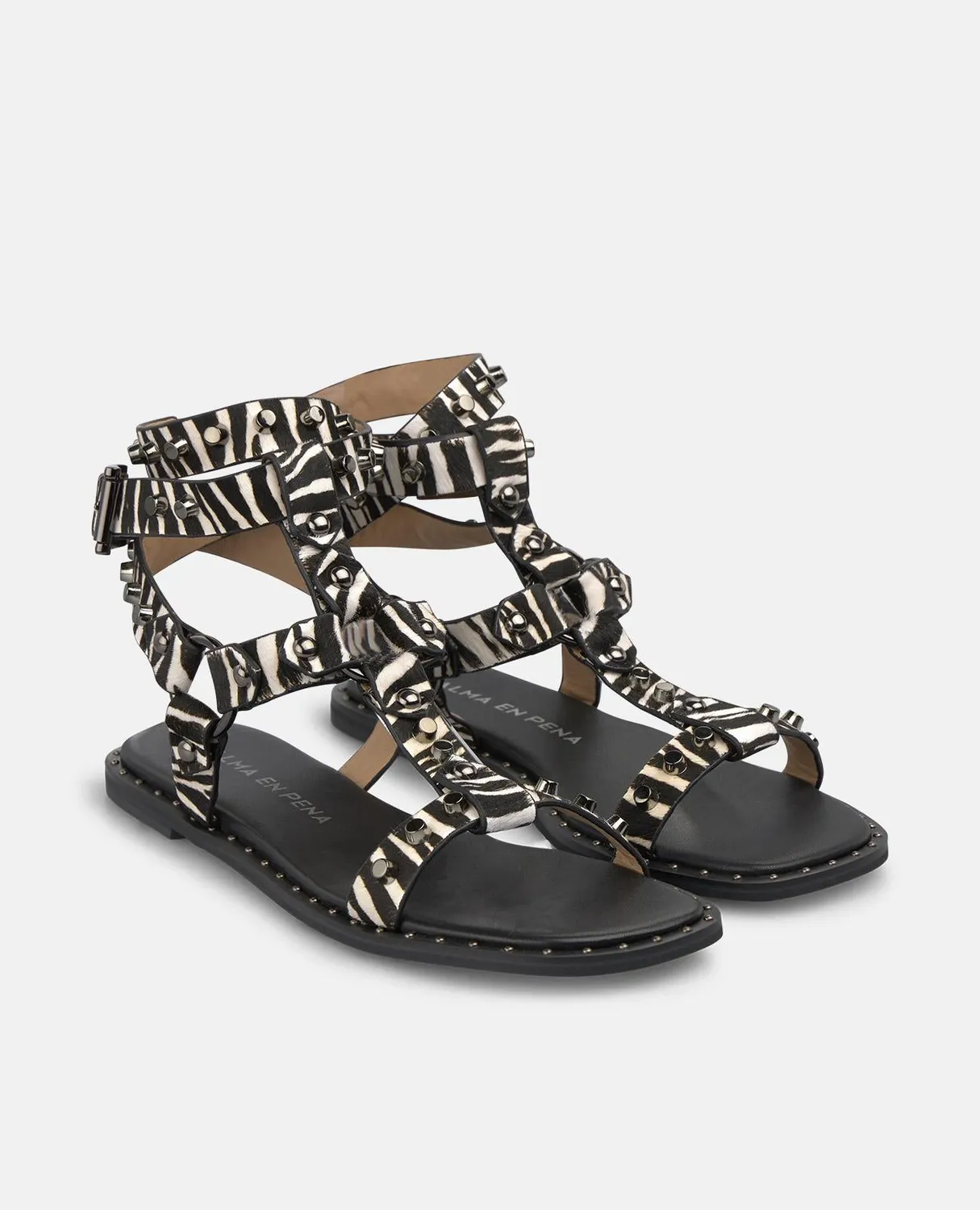 Alma en Pena V268207 sandale grecque blanche cuir 4,5cm
