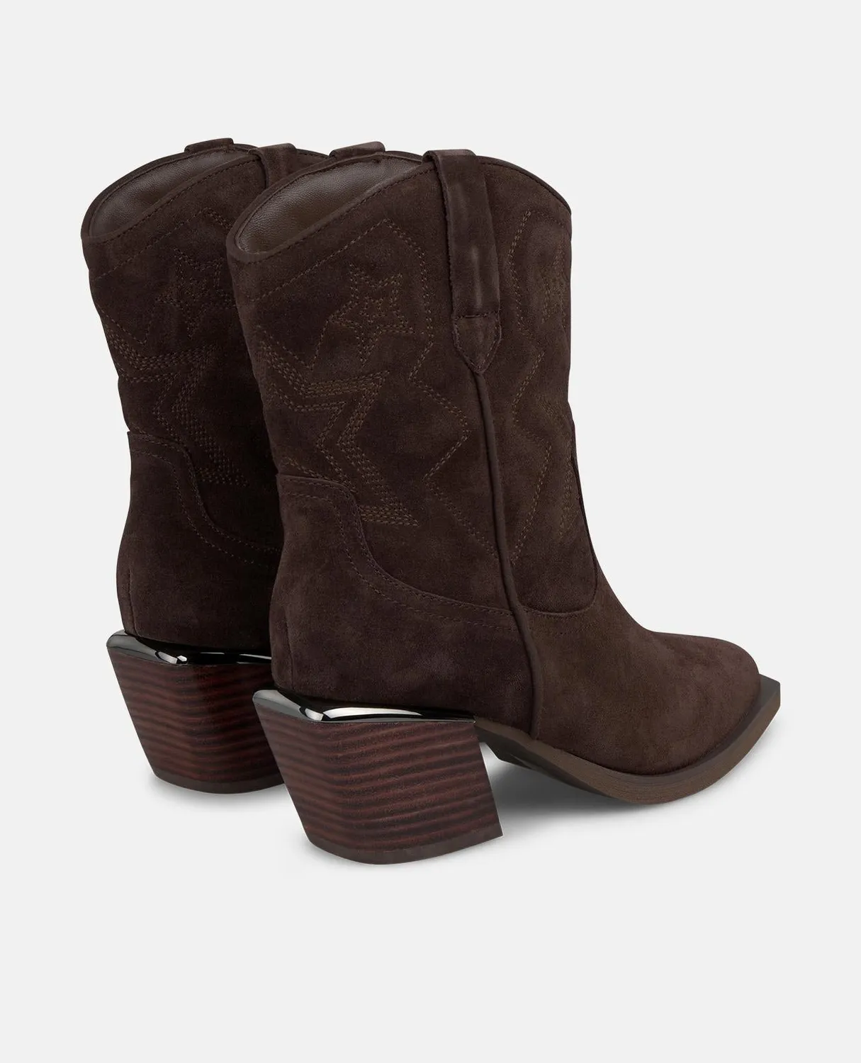 Alma en Pena I250812 bottines marron cuir 7 cm