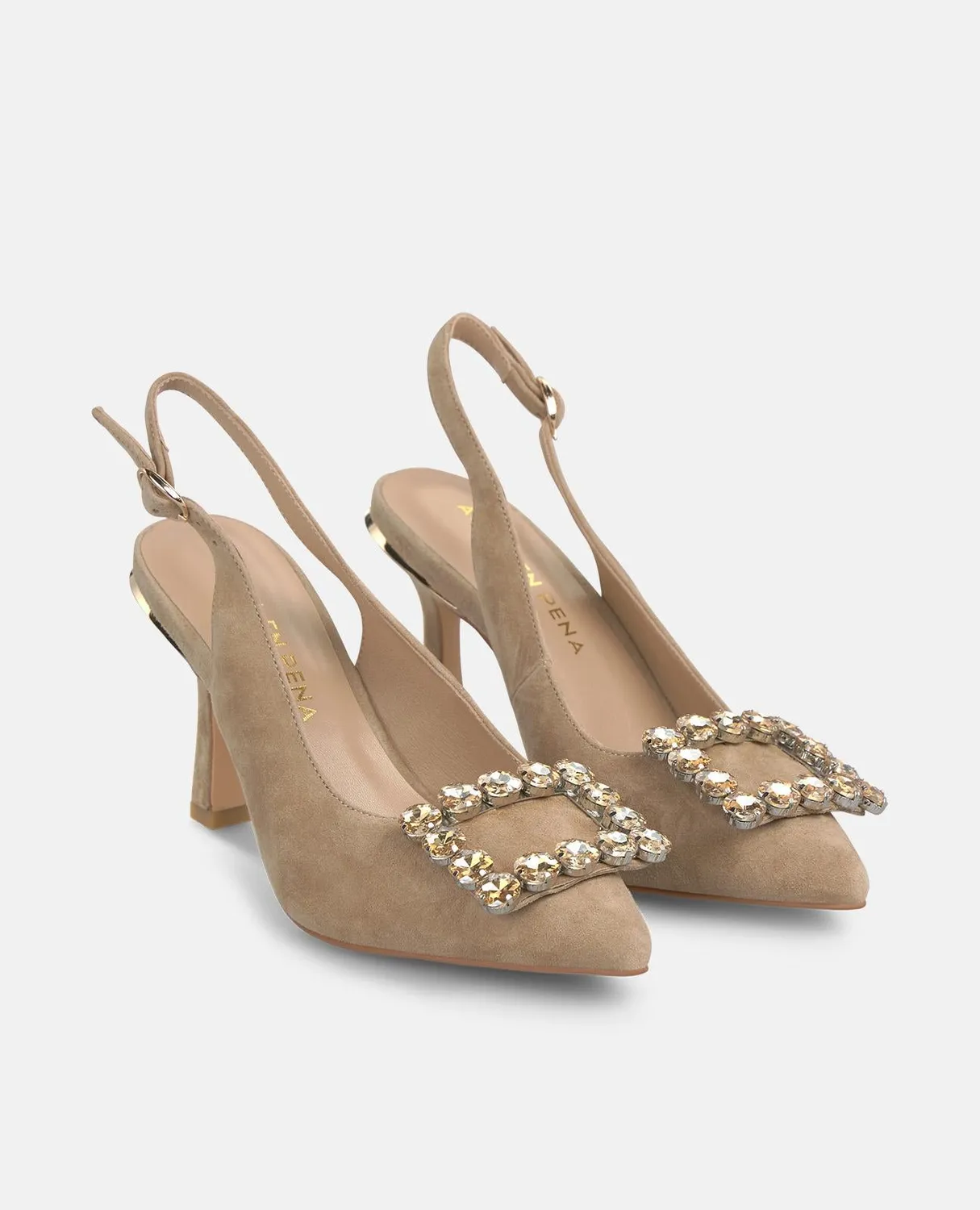 Alma en Pena V262004 slingback sable suède talon 9 cm