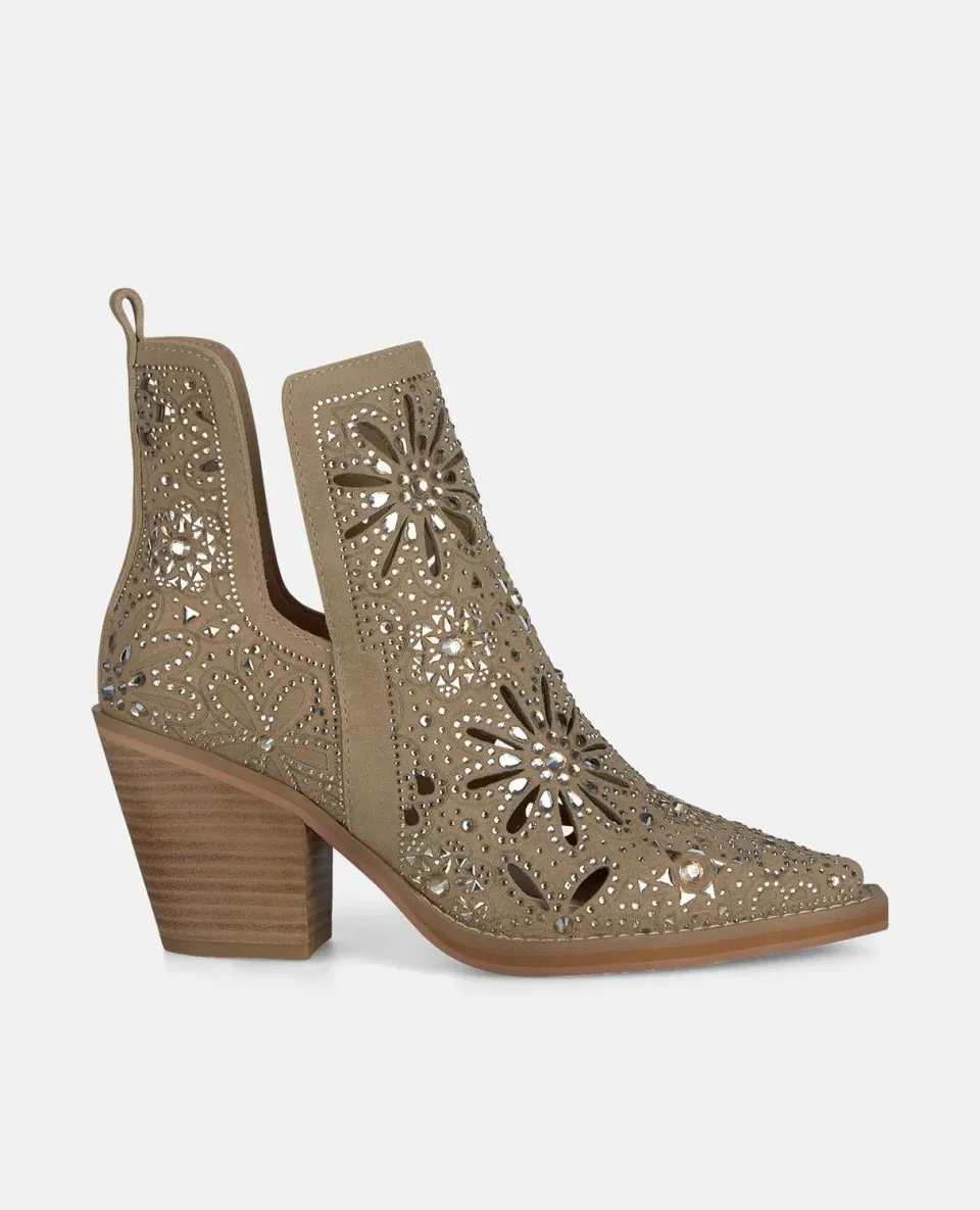 Alma en Pena V260152 bottines sable cuir talon 8 cm