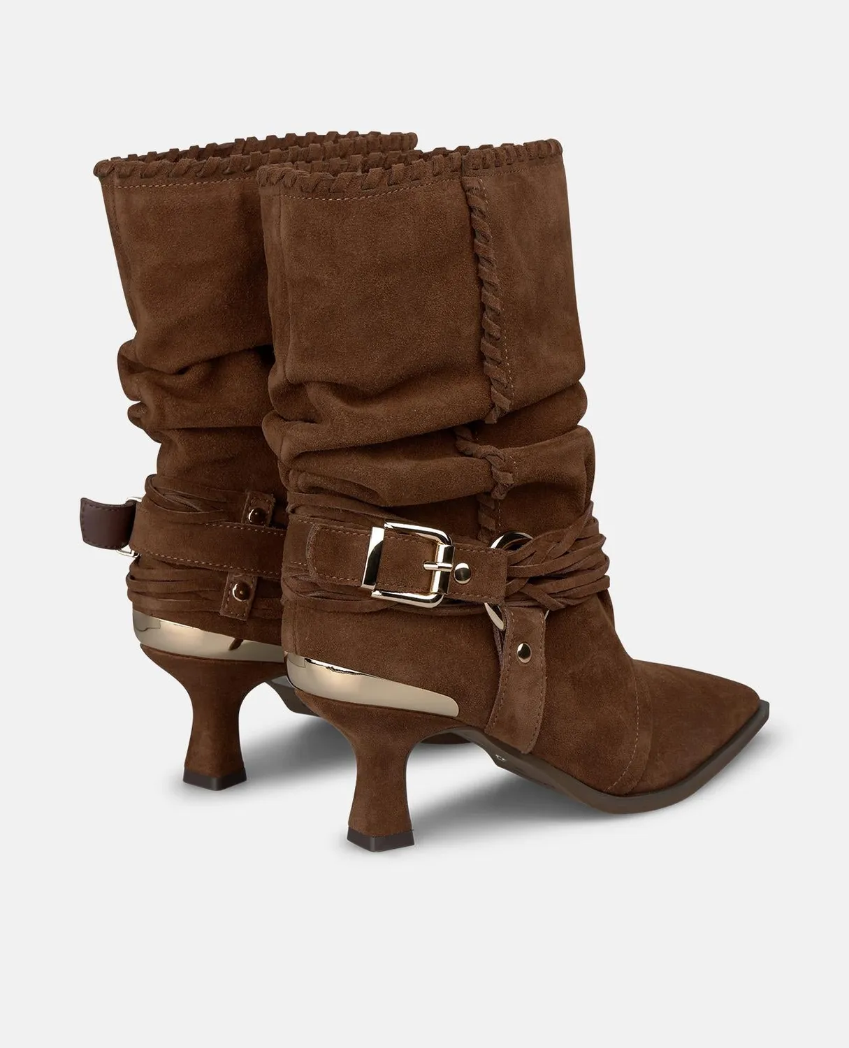 Alma en Pena I260356 bottines cuir camel talon 6 cm