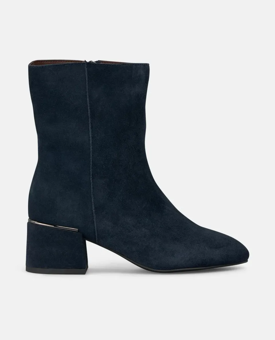 Alma en Pena I2552100 bottine marine cuir talon 5,5cm
