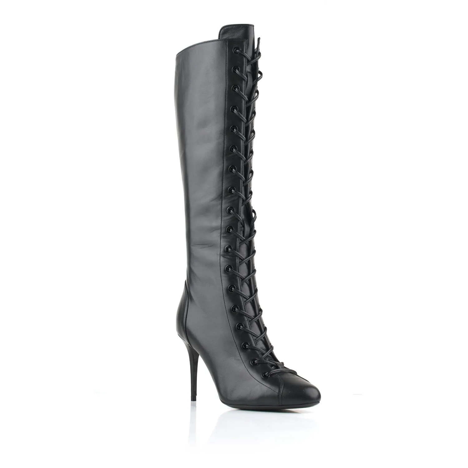 Maison Ernest Bandit Botte 85 bottes noir cuir mat