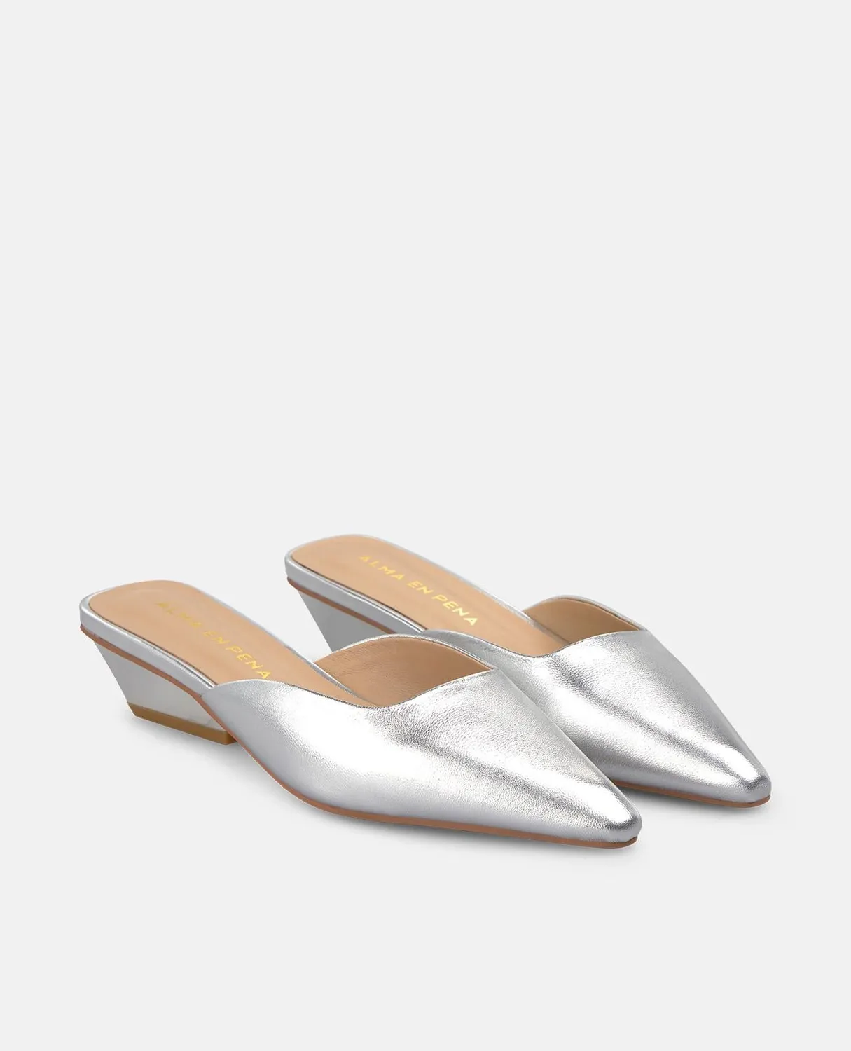 Alma en Pena Diva V260750 mules argenté métallisé