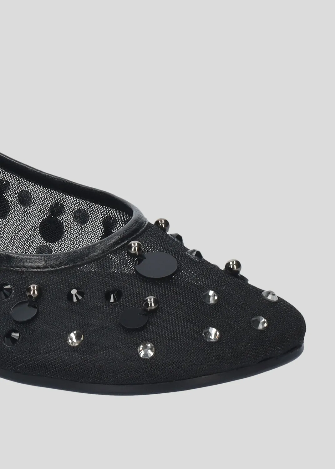 Lola Cruz Daphne ballerines noir cuir