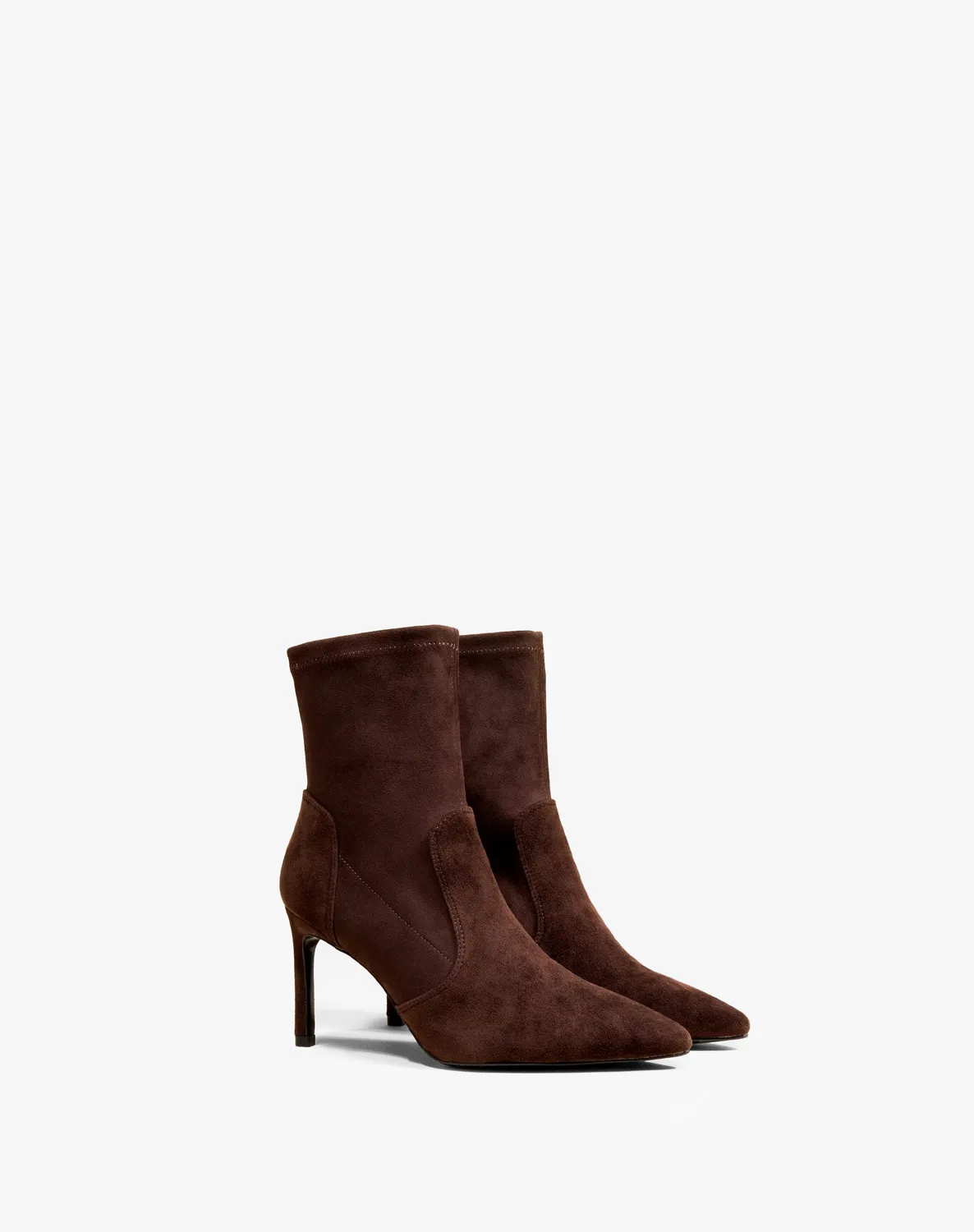 Mi/Mai Ophelia Chocolate bottines pointues talon chocolat