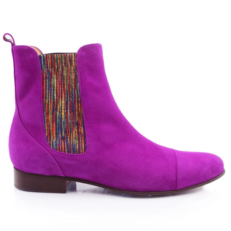 Bégum Paris Amazone bottine fuchsia élastique 2 cm