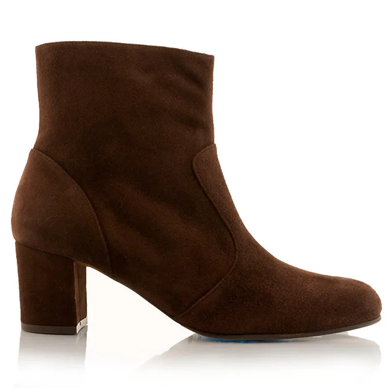 Bégum Paris Sherpa bottine chocolat talon 5 cm
