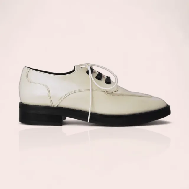 Karine Arabian Washington derby cuir blanc pointure 36