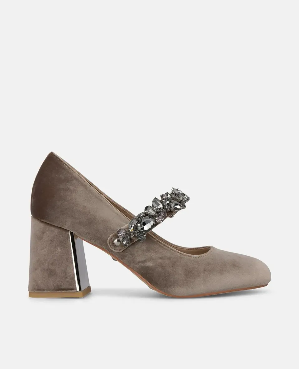Alma en Pena I260165 escarpins vison velours talon 7 cm