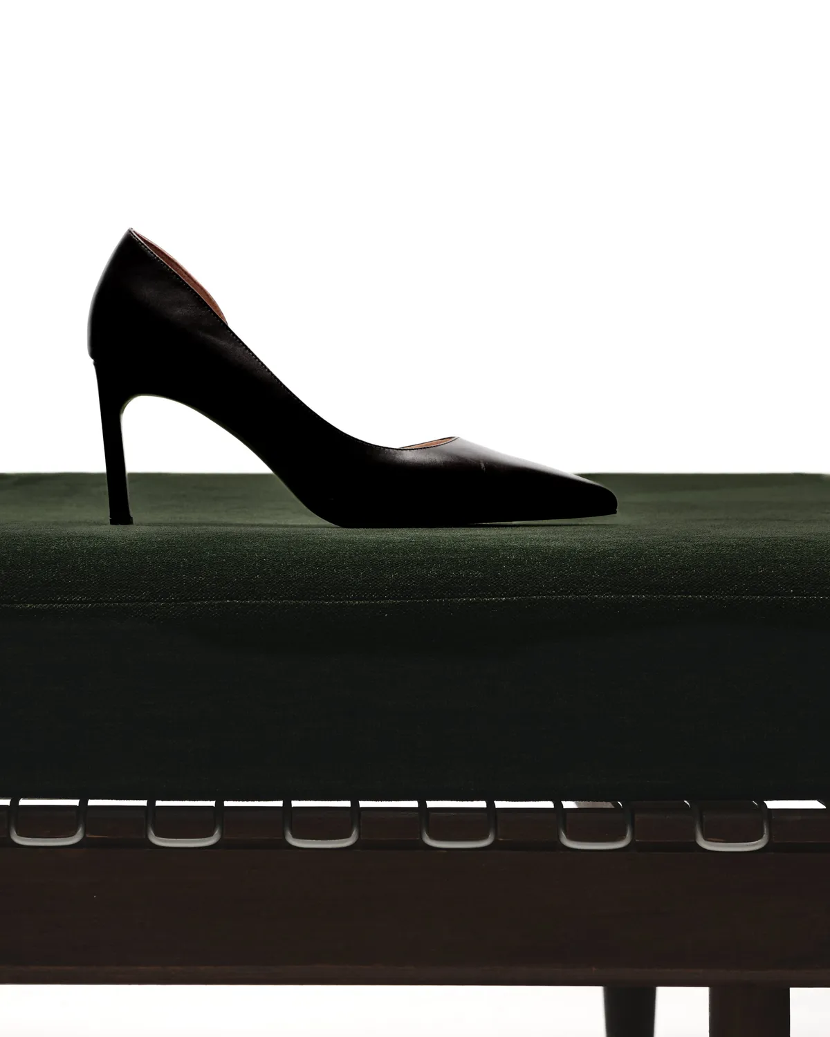 Mi/Mai Kelly Black escarpins cuir noir talon 8 cm