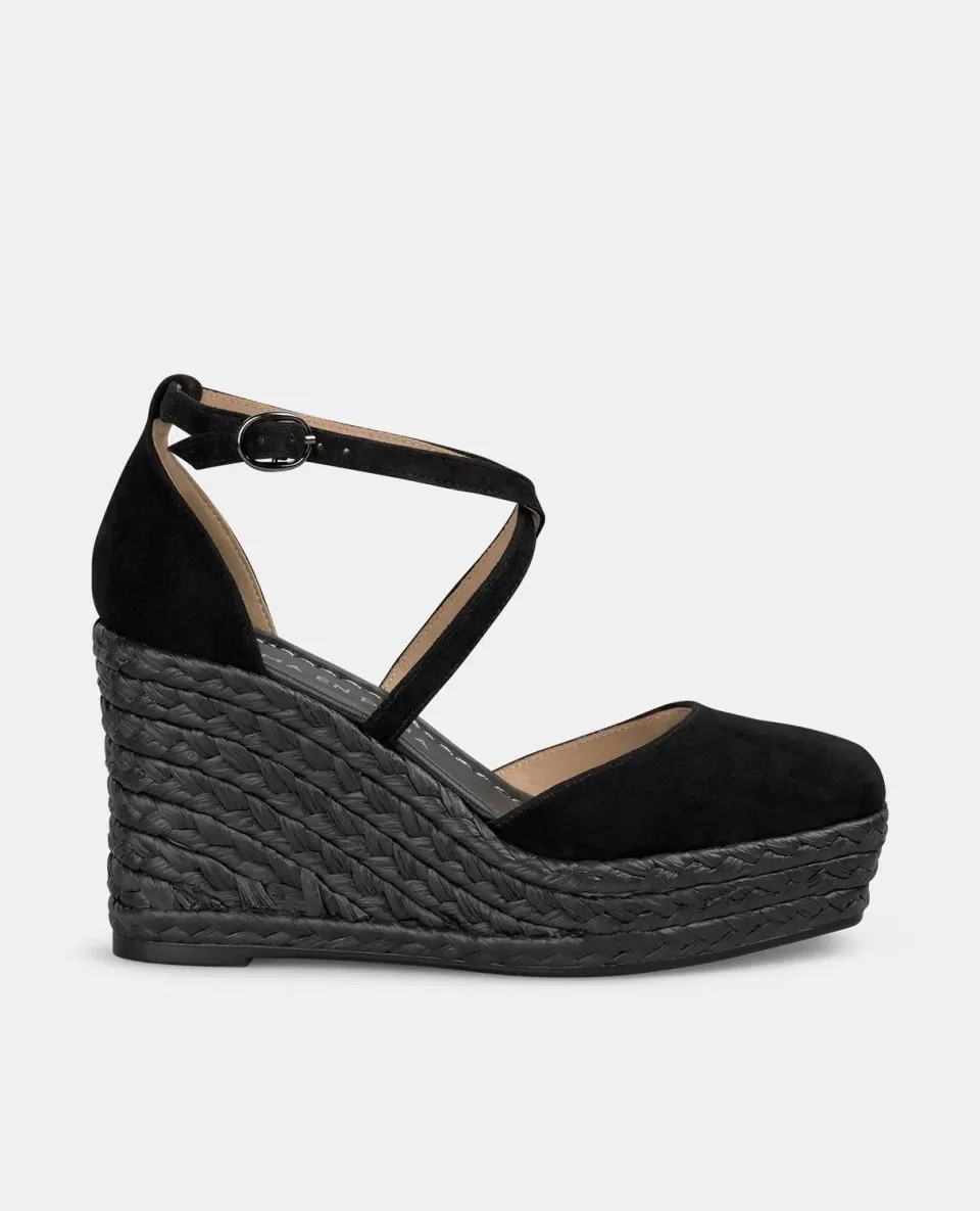 Alma en Pena V2551117 compensée noire cuir