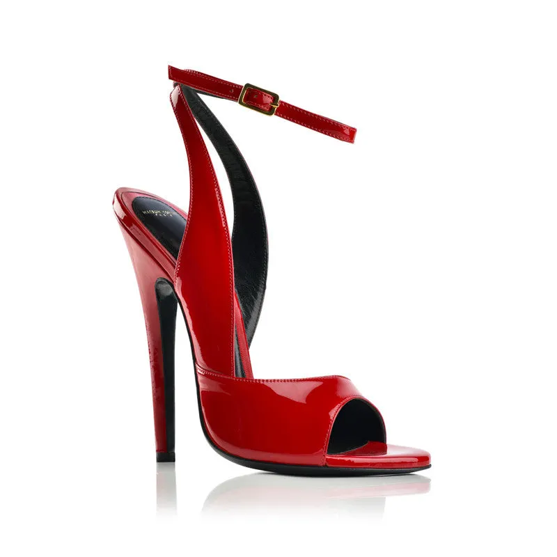 Maison Ernest Flavien 140 sandales rouge cuir vernis