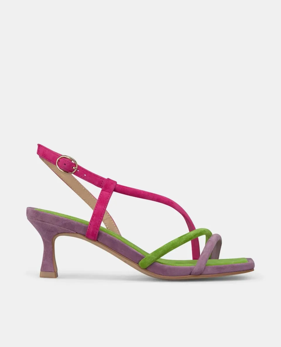 Alma en Pena V250875 Sandales cuir vert lime 6 cm
