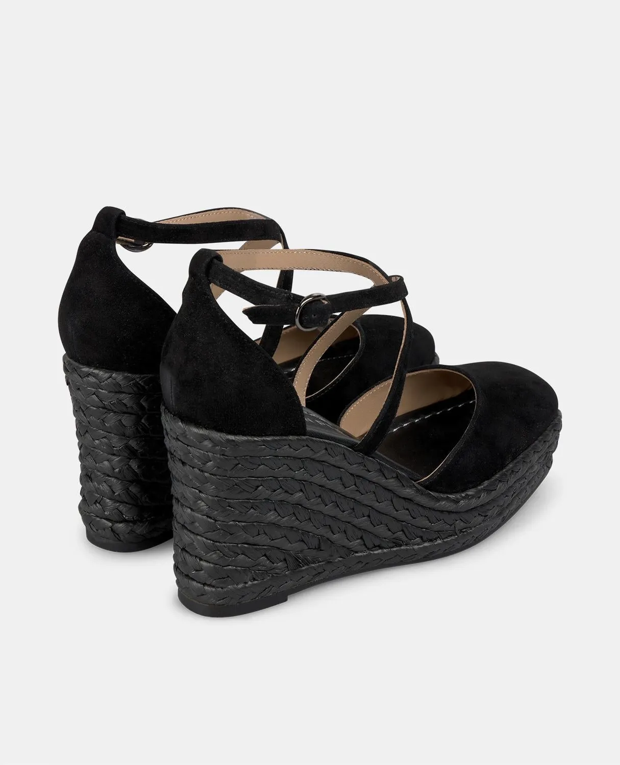 Alma en Pena V2551117 compensée noire cuir